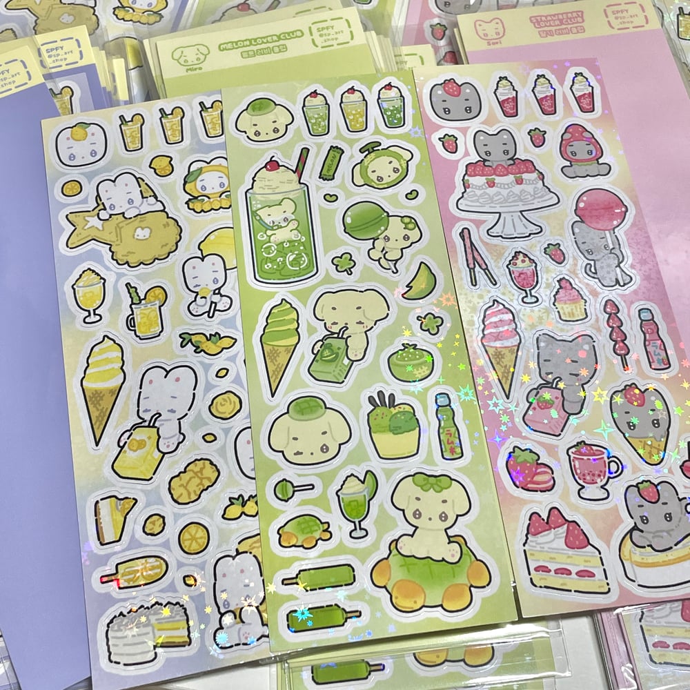 COZISOOP fruit sticker sheets