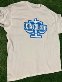 Image 1 of BLUE/WHITE "DIFFERENT"⚖️ T-SHIRT