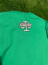 Image 3 of Green/Black/White "DIFFERENT" ⚖️ T-shirt