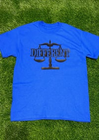 Image 1 of Blue/Black "DIFFERENT" ⚖️ T-shirt