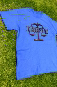 Image 3 of Blue/Black "DIFFERENT" ⚖️ T-shirt