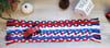 6.5"x 27" Red white and blue table runner/mat braided
