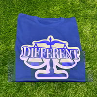 Image 1 of Blue/Grey "DIFFERENT"⚖️ T-shirt
