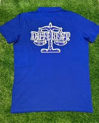 Image 4 of Blue Paisley/Bandana Print "DIFFERENT"⚖️ (Polo Style Shirt)