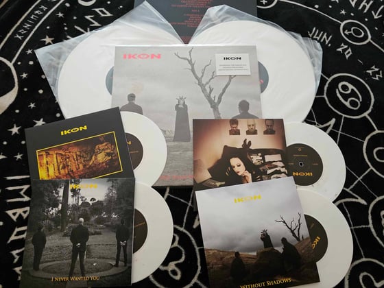 Image of DESTROYING THE VAMPIRE WHITE VINYL 2LP AND 4 X WHITE VINYL 7" SINGLES