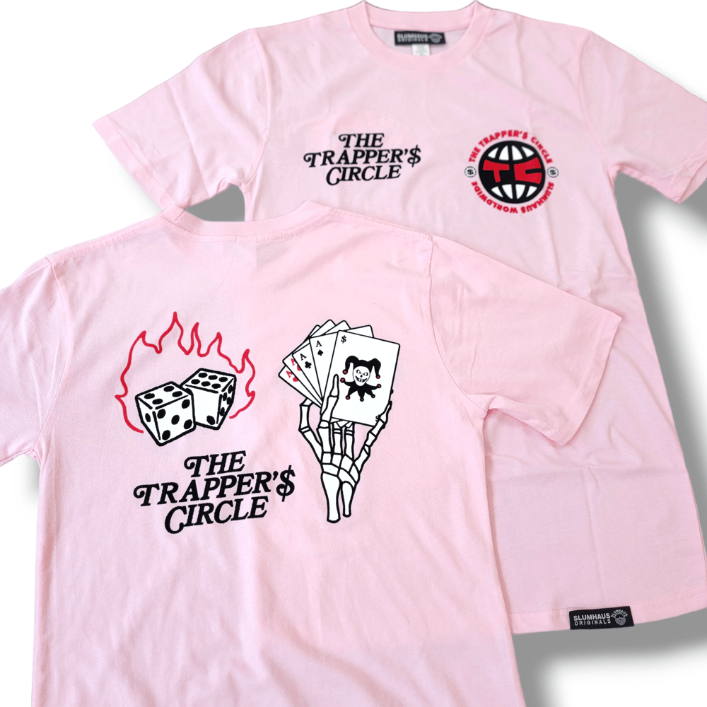The Trapper's Circle tee pink