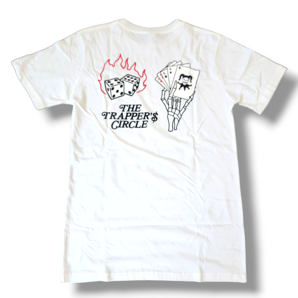 The Trapper's Circle tee white