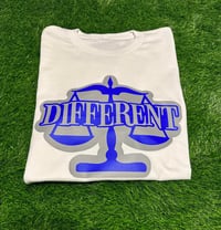 Image 2 of White/Blue/Grey "DIFFERENT"⚖️ Short Set