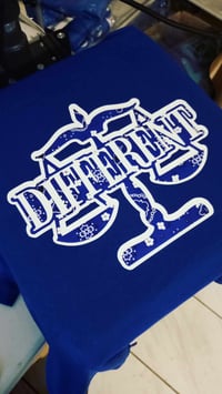 Image 2 of Blue Paisley/Bandana Print "DIFFERENT"⚖️ (Polo Style Short Set + Trucker Hat)