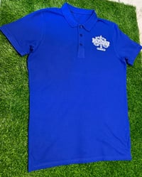 Image 3 of Blue Paisley/Bandana Print "DIFFERENT"⚖️ (Polo Style Short Set + Trucker Hat)