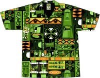 Image 1 of HANALEI MENS ALOHA SHIRT. New vintage inspired fit.