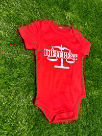 Image 1 of Baby Onesie "DIFFERENT"⚖️ Red/White