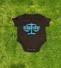 Baby Onesie "DIFFERENT"⚖️ BABY BLUE/BLACK