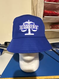 Image 3 of "DIFFERENT"⚖️ Bucket Hats ORANGE/ BLUE
