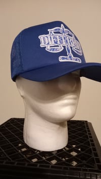 Image 4 of Bandana Print "DIFFERENT"⚖️ Trucker Hats RED & BLUE