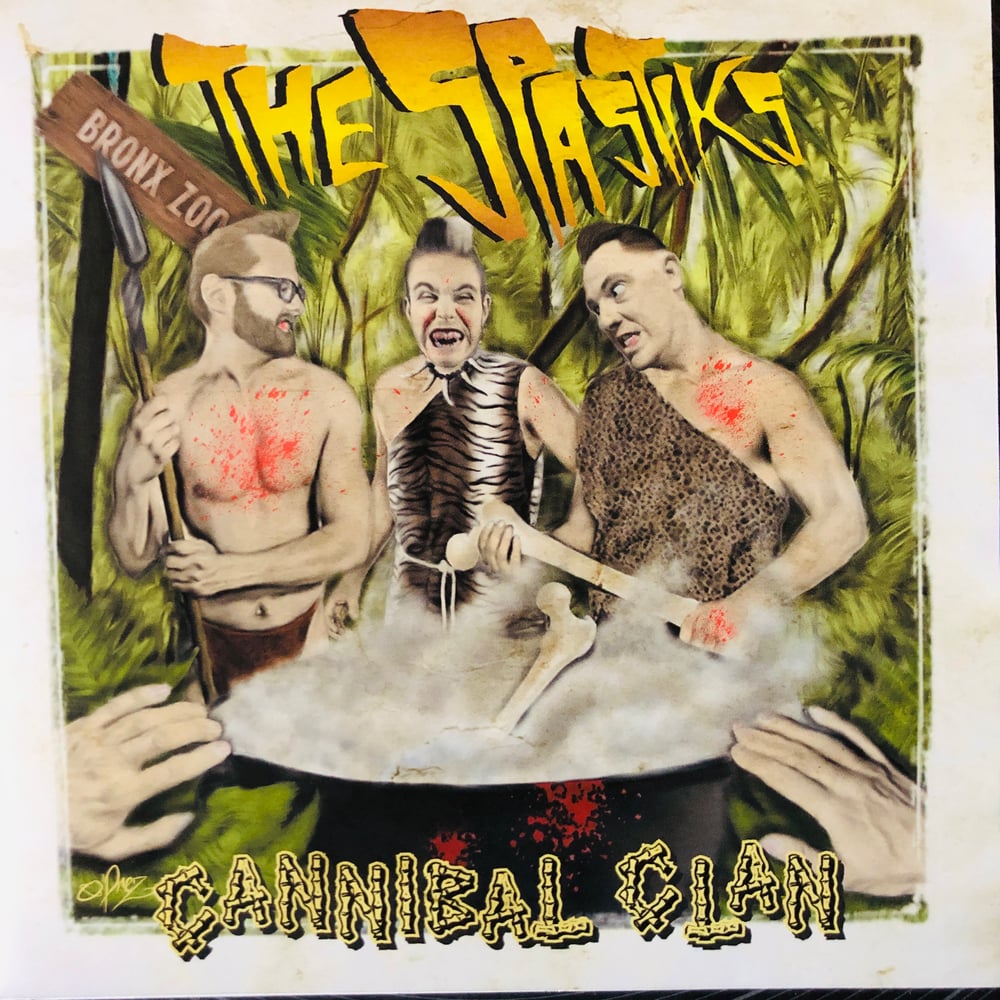 THE SPASTIKS - CANNIBAL CLAN (7") BLACK