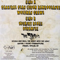 Image 2 of THE SPASTIKS - CANNIBAL CLAN (7") BLACK