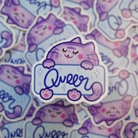 Image 3 of Queer Cat - Eco Friendly Die Cut Sticker