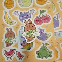 Image 2 of Vegetable Animals - A6 Recycled Paper Sticker Sheet 