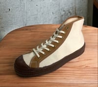 Image 1 of VEGANCRAFT canvas hi top sneaker shoes made in Slovakia 