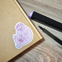 Image 5 of  Self Lover - Self Care Pig - A5 Recycled Paper Sticker Sheet
