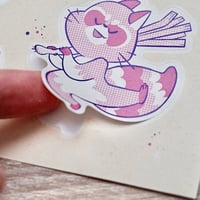Image 5 of Tiger Kick - Flash Tattoo Muay Thai - A5 Recycled Paper Sticker Sheet