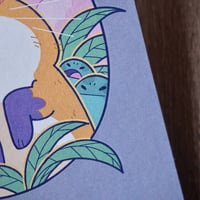 Image 3 of Chill Night - Fox and Frogs - A6 Digital Print on Recycled Paper