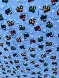 Image 3 of Trains Baby Quilt