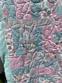 Image 4 of Owls in Flower Garden Baby Quilt