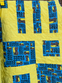 Image 3 of Tonka Trucks Quilted Throw