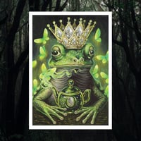 Image 2 of Frog King and Tea Time Art Print