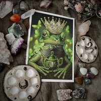 Image 3 of Frog King and Tea Time Art Print