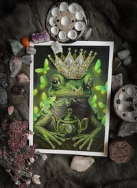 Image 4 of Frog King and Tea Time Art Print