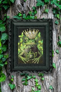 Image 1 of Frog King and Tea Time Art Print