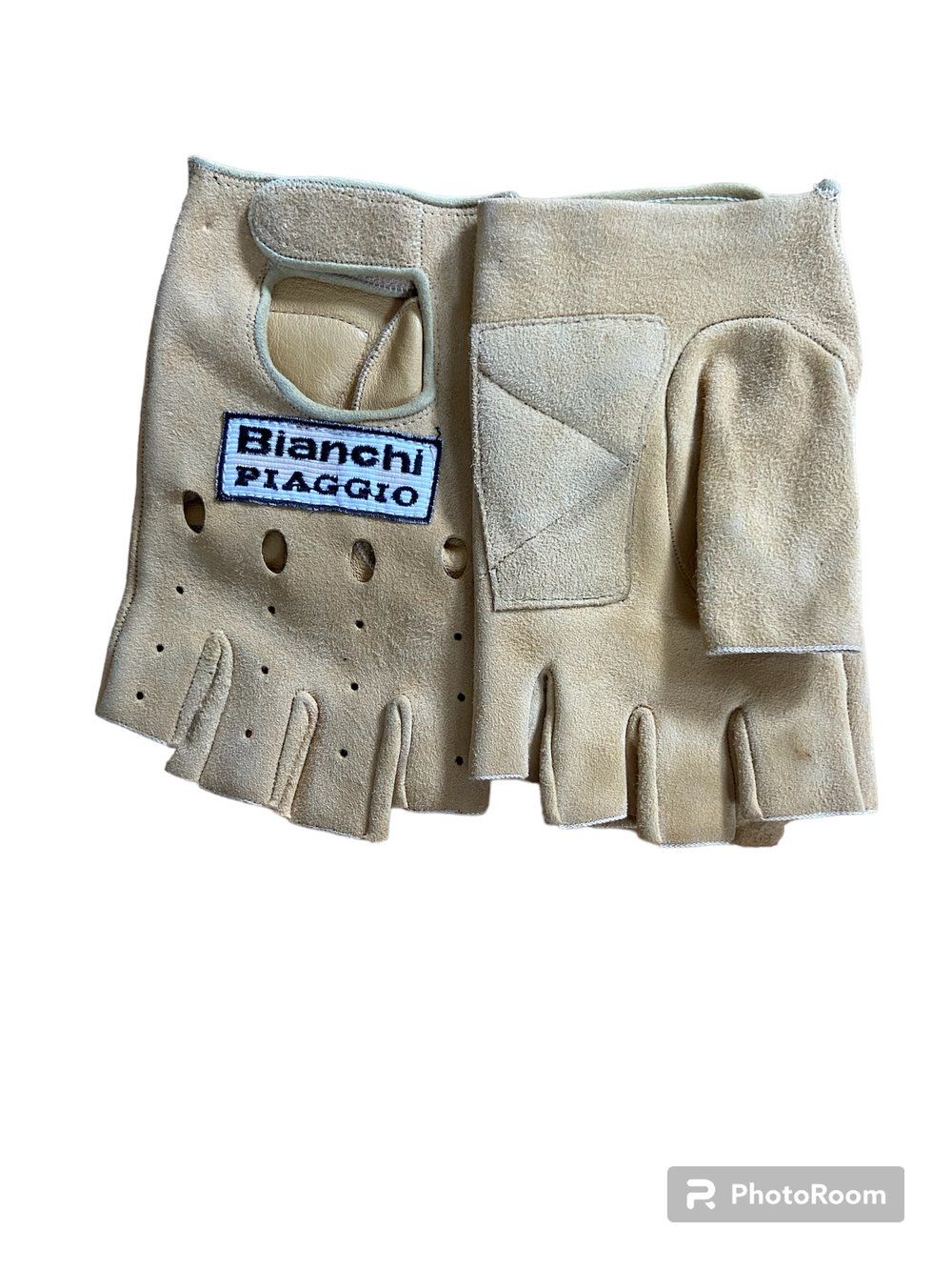 Vintage 1984 Bianchi Piaggio Cycling Gloves