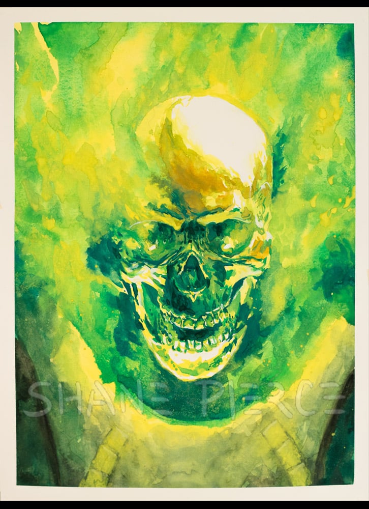 Image of Atomic Skull Watercolour