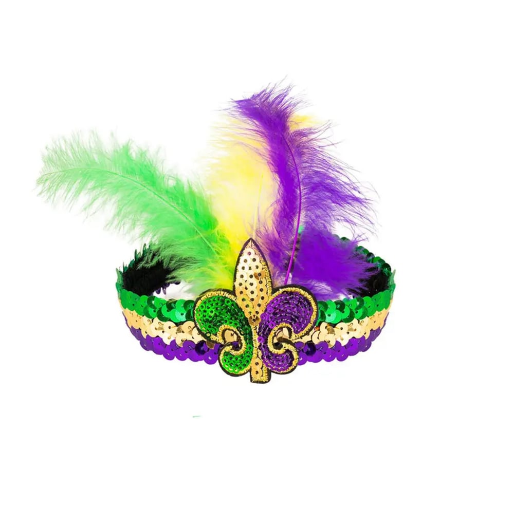 Image of Mardi Gras Sequin Headband