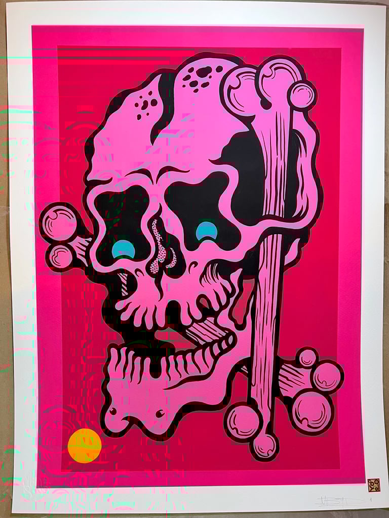 Pink Skull fine art print