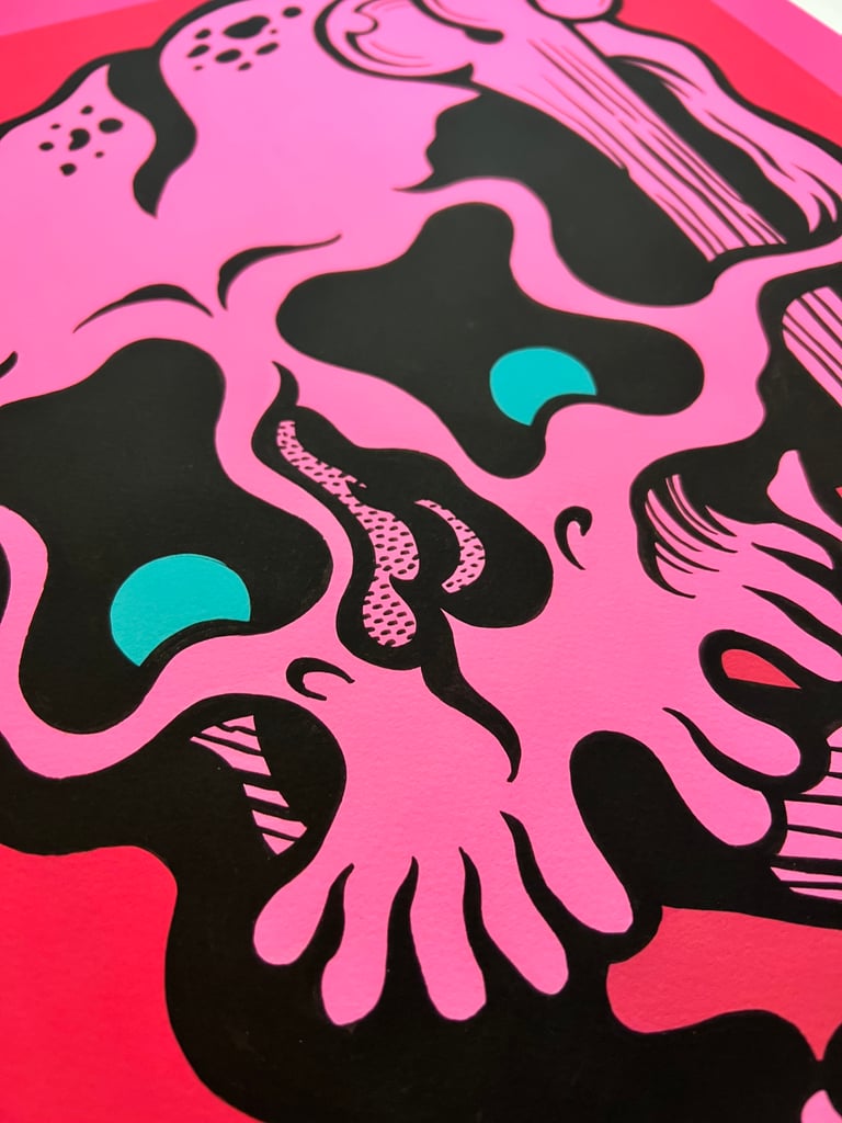 Pink Skull fine art print Image 3