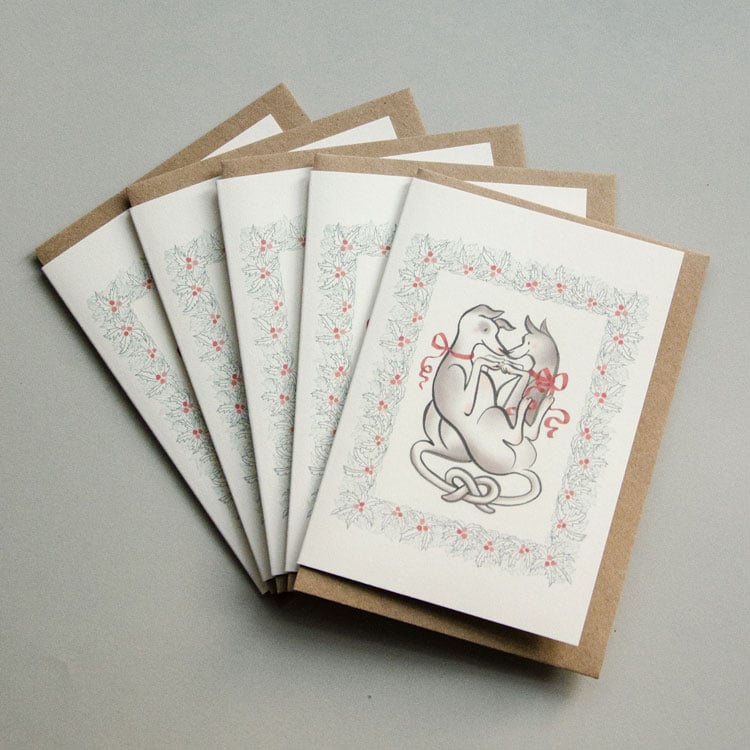 Image of Mutual Appreciation Christmas card <br> Set of 5
