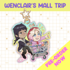 2.5" Wenclair's Mall Trip Rainbow Translucent Acrylic 