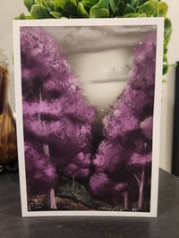 Image 2 of 5" x 7" Giclee Art Print - "Purple Forest"