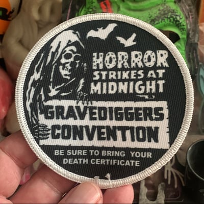 Image of New GRAVEDIGGERS CONVENTION Patch - Limited supply made 
