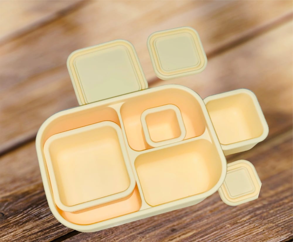 Silicone Bento-3 Lunchbox Bumblebee RRP$30