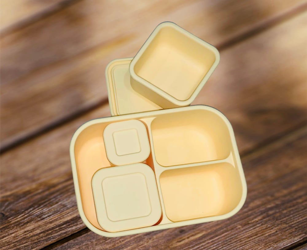 Silicone Bento-3 Lunchbox Bumblebee