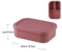 Image 4 of Silicone Bento 3 Lunchbox Glacier Grey