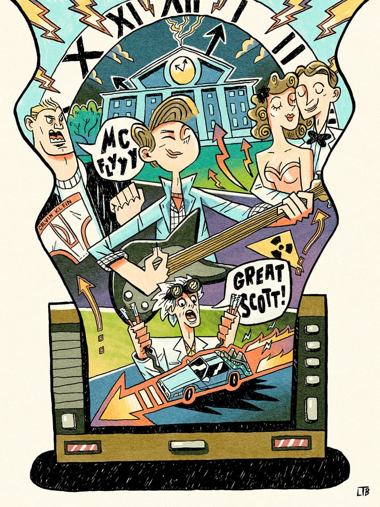 Image of Movie Night: Back To The Future print