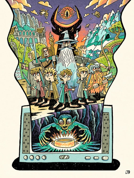 Image of Movie Night: The Fellowship of the Ring print