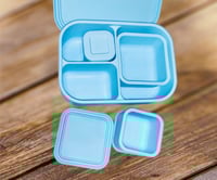 Image 2 of Silicone Bento 3 Lunchbox Baby Blue