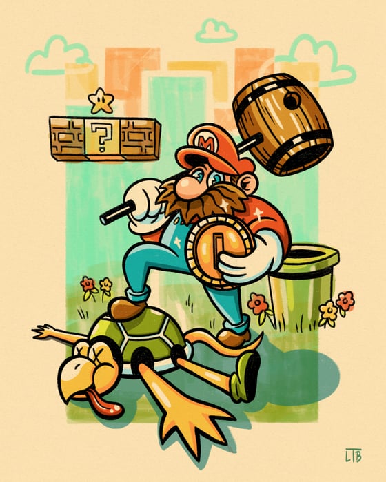 Image of Super Mario print